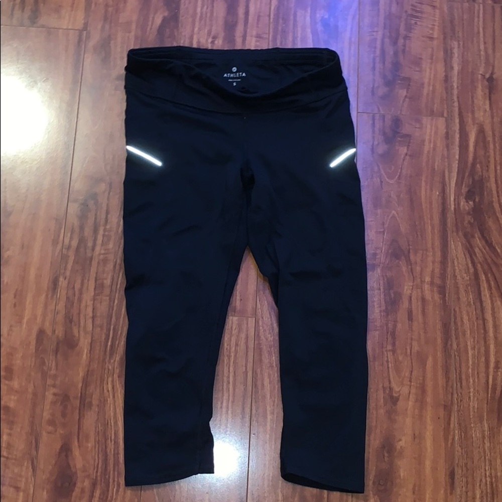 Athleta crop leggings black size S